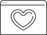 digital heart icon