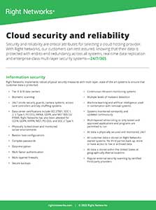 Cloud Security Fact Sheet