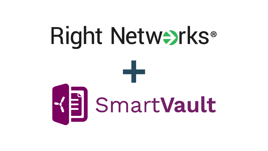 Right Networks and Smart Vault company logos